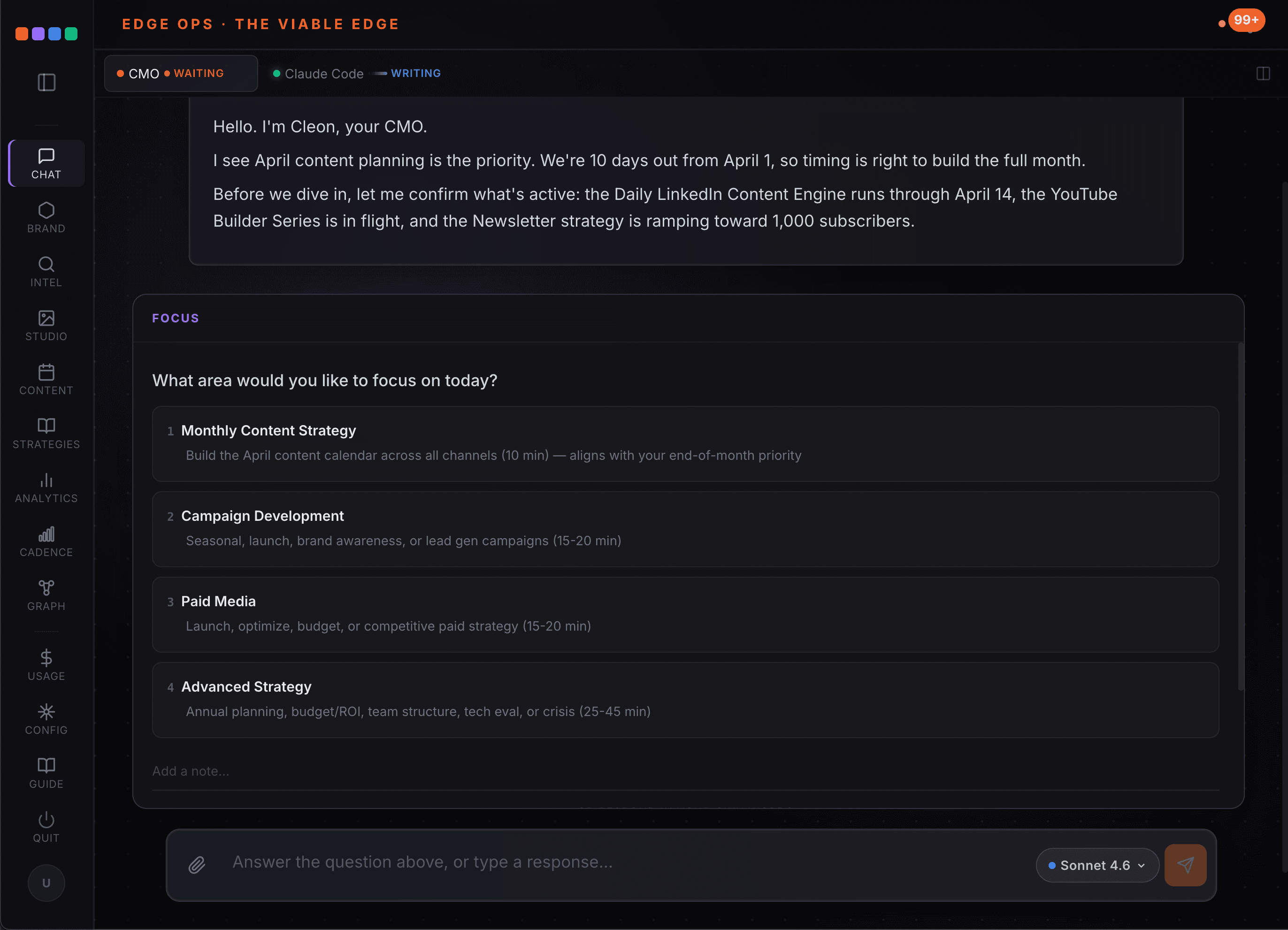 Command Center — The Agent